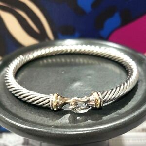 David Yurman Buckle Bracelet w/ 18k